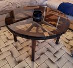 Prachtig antieke salontafel karrenwiel wagenwiel tafel, Ophalen, Zo goed als nieuw