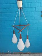Rotaflex Scandinavische kroonluchter, Huis en Inrichting, Lampen | Kroonluchters, Ophalen, Zo goed als nieuw, Hout