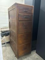 Antieke hoge kast met lades, Ophalen