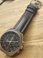 Omega speedmaster mark ll service ok, Handtassen en Accessoires, Horloges | Dames, Zo goed als nieuw, Leer