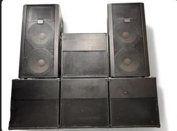 Geluidset Pa set dj boxen 