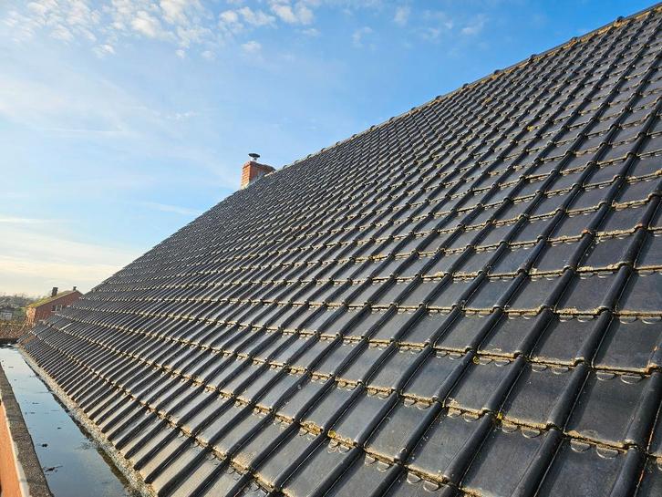 3000x Stormpan 44 zwart geglazuurd voor 140 m2 dakoppervlak, Doe-het-zelf en Bouw, Dakpannen en Dakbedekking, Gebruikt, Dakpannen