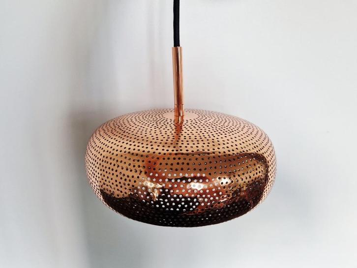 Koperen hanglamp 'Lila' van Dounia Home, Huis en Inrichting, Lampen | Hanglampen, Nieuw, Metaal, Ophalen of Verzenden