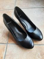 Clarks zwarte leren pumps maat 5.5 maat 38 - 38,5, Pumps, Verzenden, Zwart, Clarks