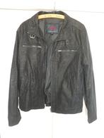 zwarte leren jas, Kleding | Heren, Ophalen, Zo goed als nieuw, Zwart, Dansaert Blue