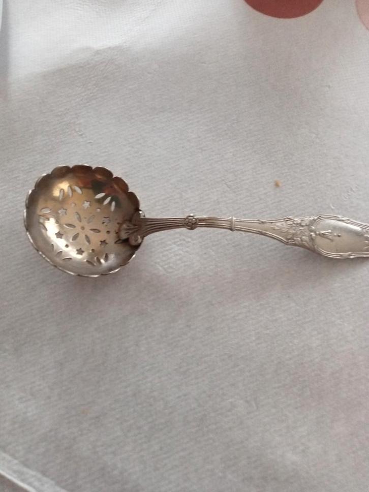 Cuillère à saupoudrer le sucre, Antiek en Kunst, Antiek | Bestek, Ophalen of Verzenden