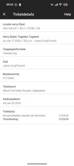 Tickets Harry Styles 17/05 Amsterdam