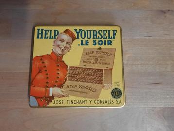 Vintage sigarendoosje - Help Yourself "Le Soir", Enlèvement ou Envoi, Utilisé, Boite à tabac ou Emballage