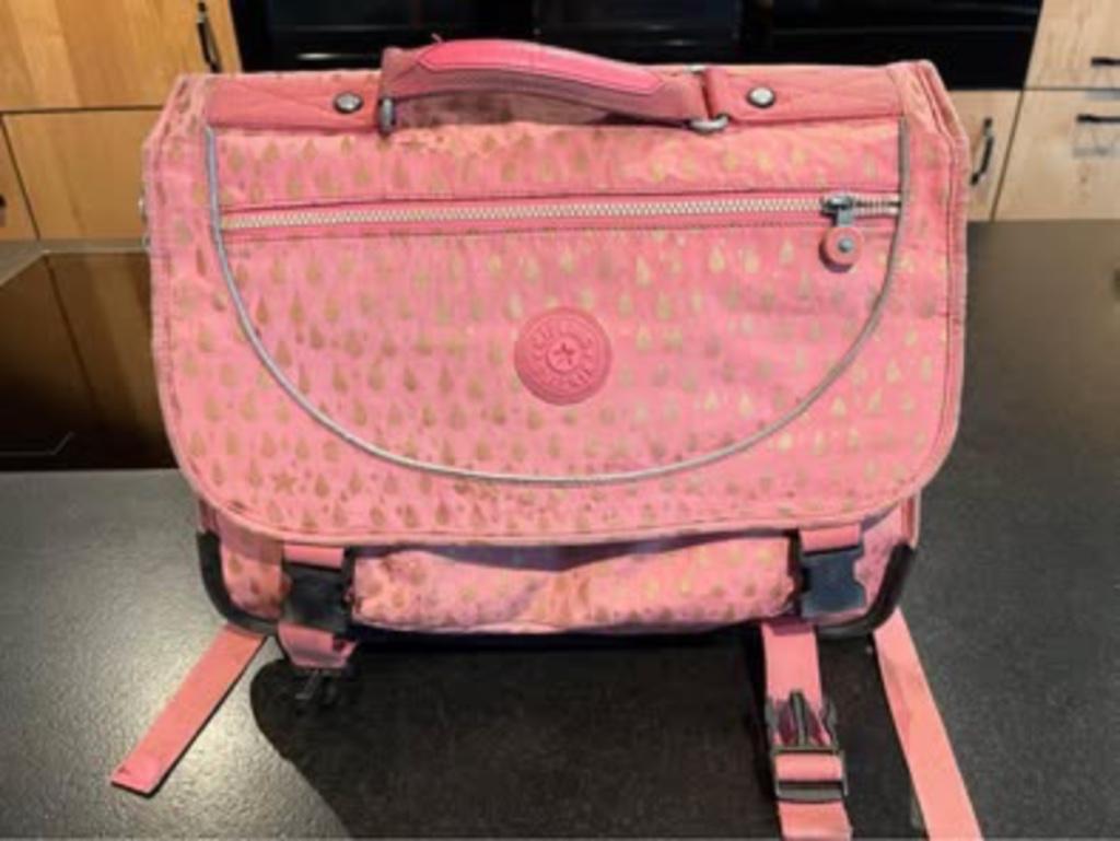 Kipling boekentas, Ophalen of Verzenden, Gebruikt, Roze, Aktetas of Boekentas