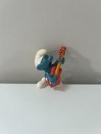 mooie smurf met  gitaar poppetje Peyo/schleich, Muzieksmurf, Poppetje, Figuurtje of Knuffel, Zo goed als nieuw, Ophalen