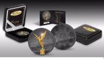 Mexico/Golden Enigma 1 Tr. Oz Silver Coin Gilded/Ruthenium, Argent, Envoi