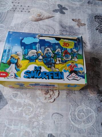 Les Schtroumpfs puzzle 3d grande pièces pour sol, Enlèvement ou Envoi, Utilisé, Autres types