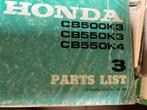 Partslist Honda CB550 K3-K4 en CB500 K3!!, Motoren, Honda