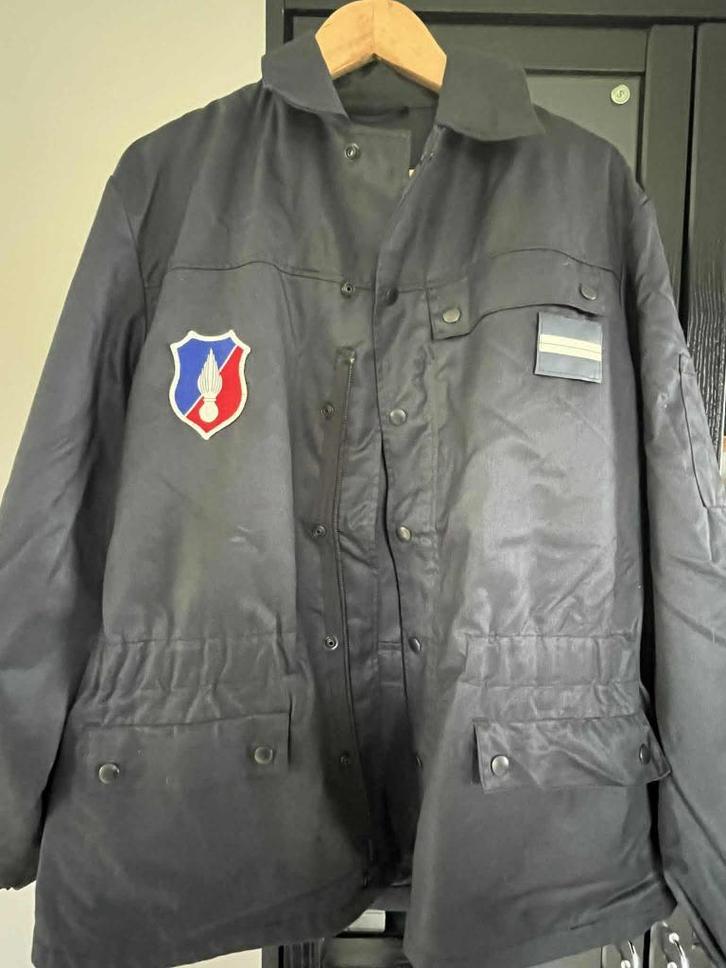 Belgische Rijkswacht jas, Verzamelen, Militaria | Algemeen, Rijkswacht, Kleding of Schoenen, Ophalen of Verzenden