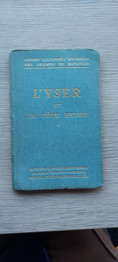 oud Michelin boekje " L'Yser et la côte belge", 1920, Boeken, Geschiedenis | Nationaal, Gelezen, 20e eeuw of later, Verzenden