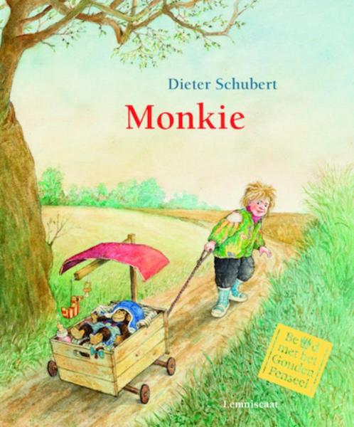 boek: Monkie - Dieter Schubert, Boeken, Kinderboeken | Kleuters, Zo goed als nieuw, Fictie algemeen, Voorleesboek, Verzenden