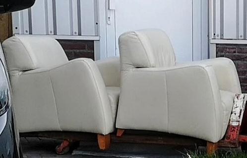 Leren Fauteuils / zetel, Huis en Inrichting, Zetels | Zetels, Leer, Ophalen of Verzenden