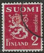 Finland 1937 - Yvert 192 - Wapenschild met Leeuw (ST), Timbres & Monnaies, Timbres | Europe | Scandinavie, Affranchi, Finlande