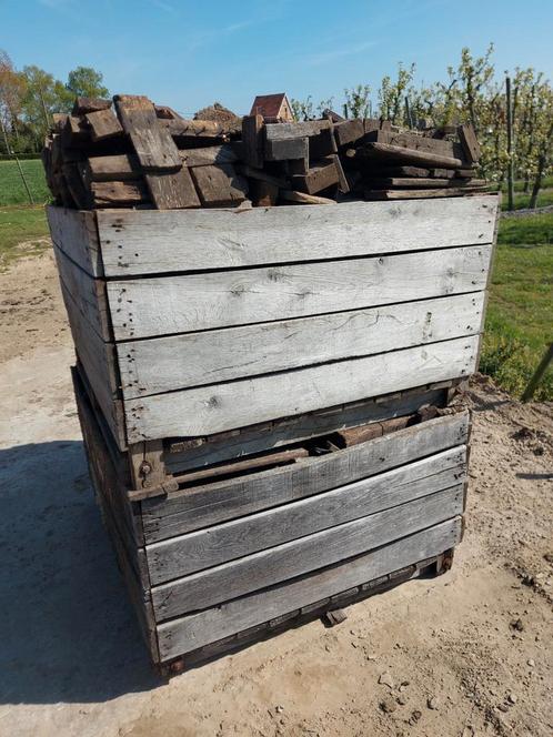 Eik brandhout per stapel 125x125x170, Tuin en Terras, Brandhout, Blokken, Ophalen