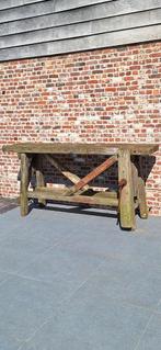 Oude werkbank met bankschroef, Doe-het-zelf en Bouw, Werkbanken, Ophalen, Zo goed als nieuw, Bankschroef