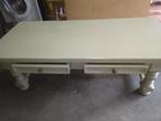 grand table de salon, basse en bois massif 140x64x47, Ophalen, Gebruikt, Rechthoekig, Overige materialen