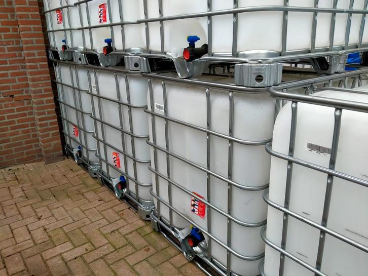 IBC 1000 liter ook ideaal voor haardhout opslag (regenton), Tuin en Terras, Brandhout, Ophalen