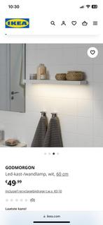 2 wand/kast- lampen Godmorgon Ikea, Huis en Inrichting, Badkamer | Badkamermeubels, Zo goed als nieuw, Ophalen