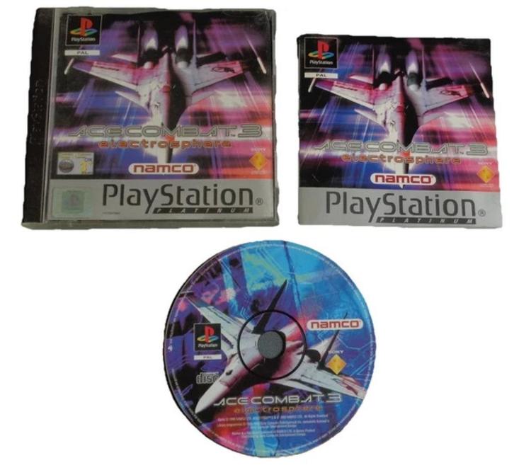 PlayStation 1 Ace Combat 3 Electrosphere Platinum PAL, Games en Spelcomputers, Games | Overige, Zo goed als nieuw, Verzenden