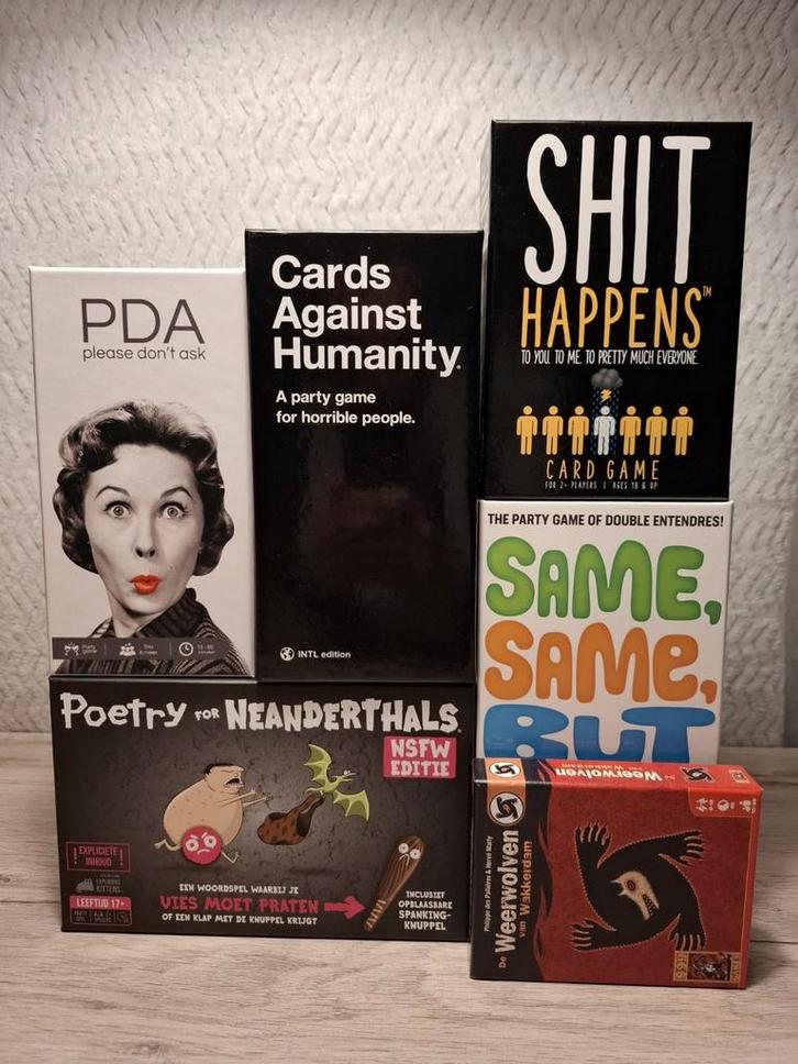 Lot van 6 spelletjes - allemaal nieuw   (nieuwprijs €137), Hobby & Loisirs créatifs, Jeux de société | Jeux de cartes, Neuf, Enlèvement