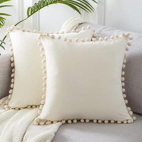 set van 2 Kussensloop 45 x 45 cm SNELLE GRATIS LEVERING, Huis en Inrichting, Woonaccessoires | Kussens, Nieuw, Overige kleuren