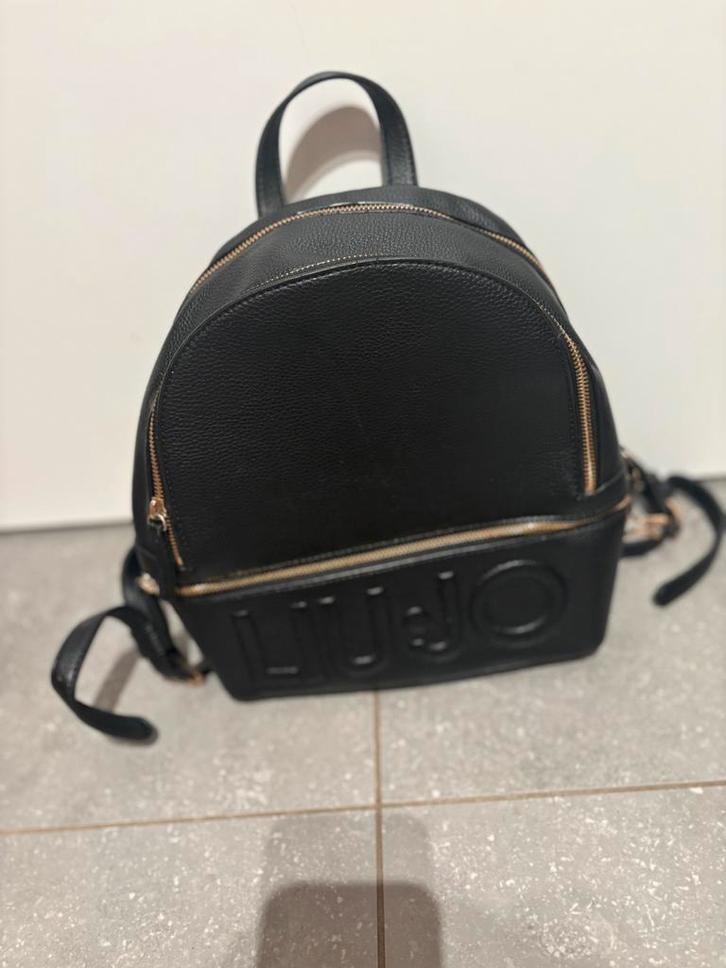 Liu Jo zwarte rugzak / handtas, Handtassen en Accessoires, Tassen | Rugtassen, Gebruikt, Overige merken, Ophalen of Verzenden