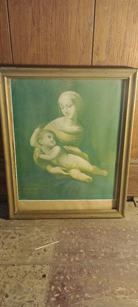 Impression religieuse  ET. J. MALVAUX, 27x33, n366, Collections, Religion, Utilisé, Christianisme | Catholique, Carte ou Gravure