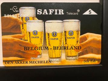 Telefoonkaart Brouwerij Safir, Enlèvement ou Envoi, Utilisé
