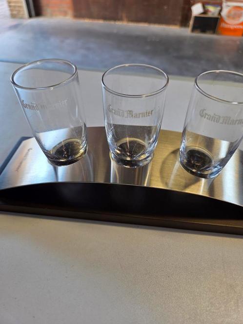 grand marnier glaasjes in staander, Verzamelen, Glas en Drinkglazen, Nieuw, Ophalen