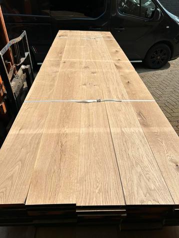 Eiken planken te koop partij. 190x20 mm geschaafd. 