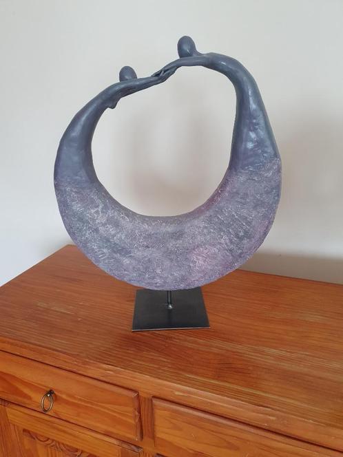 sculptuur met twee abstracte menselijke figuren, Antiek en Kunst, Kunst | Beelden en Houtsnijwerken, Ophalen