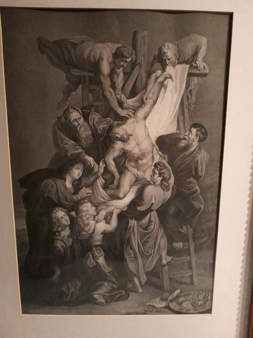 Staalgravures begin 19de eeuw Rubens en Rafael, Antiek en Kunst, Kunst | Etsen en Gravures, Ophalen of Verzenden