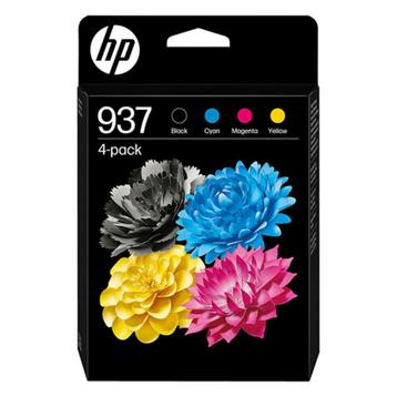 HP 937 (6C400NE) multipack zwart/cyaan/magenta/geel (origine beschikbaar voor biedingen