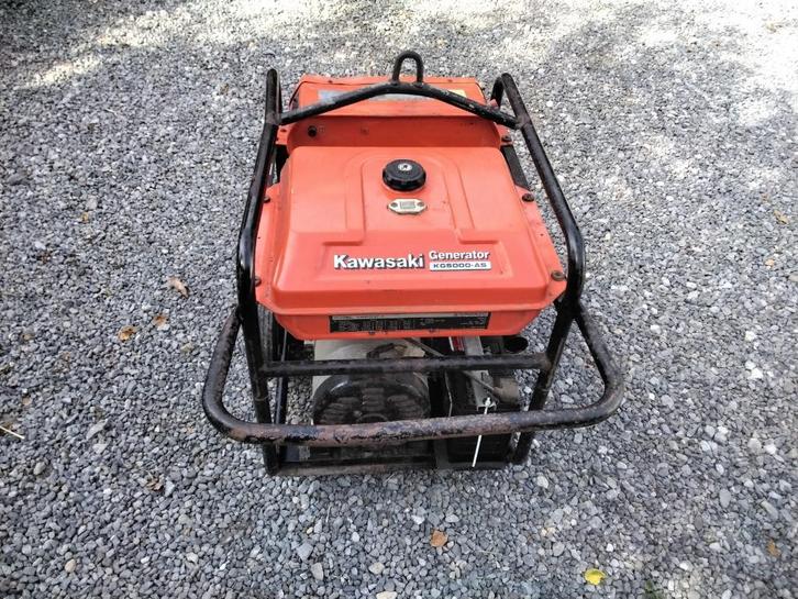 Generator, Doe-het-zelf en Bouw, Aggregaten, Gebruikt, Benzine, 5 tot 10 kVA, Elektrisch startend, Ophalen