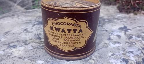 Oude Kwatta Chocopasta Box, Verzamelen, Merken en Reclamevoorwerpen, Gebruikt, Verpakking, Ophalen of Verzenden