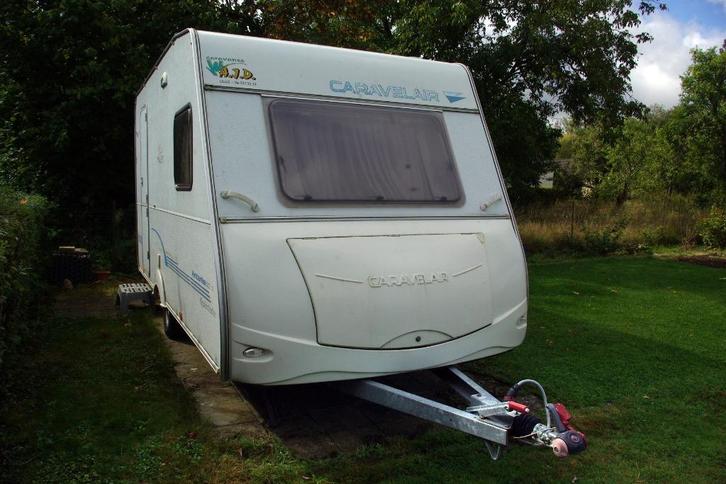 CARAVELAIR ANTARES LUXE 400 caravan, Caravans en Kamperen, Caravans, Particulier, tot en met 4, 750 - 1000 kg, Caravelair, Dwarsbed