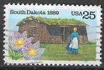 États-Unis 1989 - Yvert 1864 - 100 ans du Dakota du Sud (ST), Envoi, Affranchi