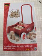 Brio loopwagen met blokken, Kinderen en Baby's, Gebruikt, Rij- of Hobbelspeelgoed, Ophalen