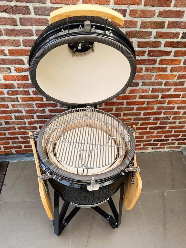 Kamado met cooking system compleet, Tuin en Terras, Houtskoolbarbecues, Nieuw, Met accessoires, Ophalen of Verzenden