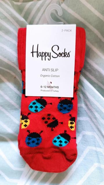 Happy socks anti slip 6-12 maanden beschikbaar voor biedingen