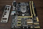ASUS H87M-E Motherboard Intel H87 LGA 1150, Ophalen, Gebruikt, DDR3, Micro-ATX