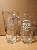 2 duvel glazen 666 50cl en 33cl, Verzamelen, Glas en Drinkglazen, Ophalen of Verzenden, Zo goed als nieuw
