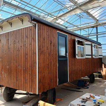 Roulotte, roulotte, caravane, Tiny House, B&B, Enlèvement ou Envoi, Comme neuf, Bois