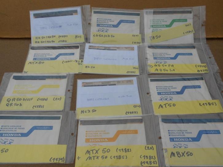 Honda Micro Fiches MBX MT MB PA MTX Enz.., Fietsen en Brommers, Handleidingen en Instructieboekjes, Nieuw, Ophalen of Verzenden