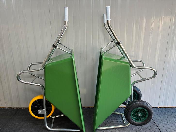 Grote kruiwagens 1 & 2 wiel - 190liter, Tuin en Terras, Kruiwagens, Nieuw, Handmatig, Tweewielig, Ophalen